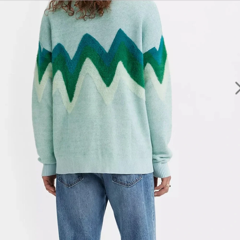 Levi’s Coit Boxy Cardigan‎ Sweater Size Medium Unisex Preppy Soft Stretchy